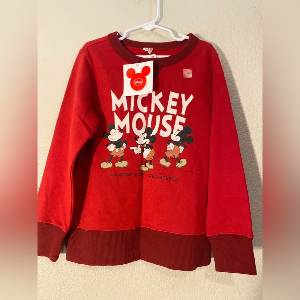 Disney Red Mickey Mouse Trio Shirt size 7-8